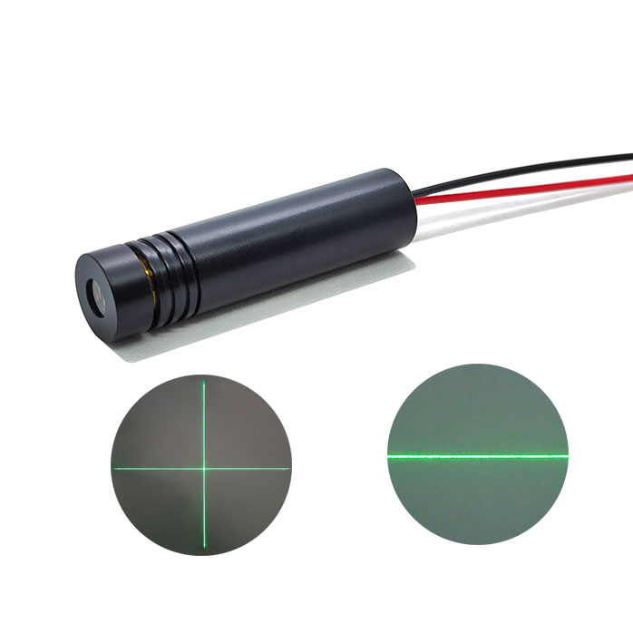 520nm 5mW/10mW/15mW Green Laser Module Line/Crosshair 12V 24V Laser Locator Φ12x50mm